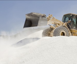 Bulldozer at mining company